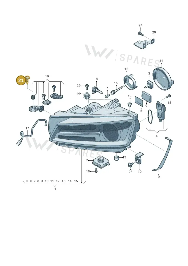 N10554008 — Audi TTRS Coupe (2016-2023) diagram 850941000, position 21