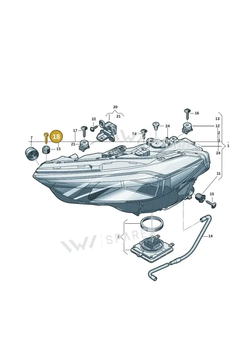 N10554008 — Audi A5 Limo 2.0 (2024-) diagram 8wk941000, position 18