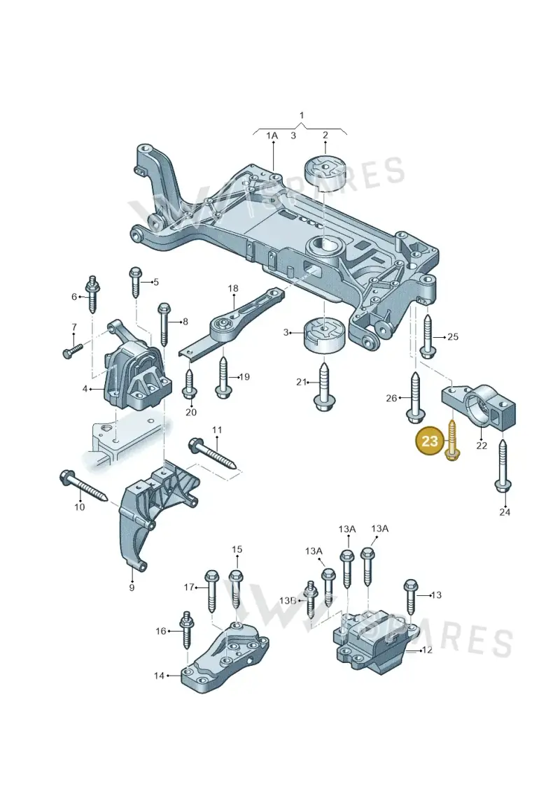 N10560702 — Audi Q3 1.4 (2016-) diagram 855199200, position 23