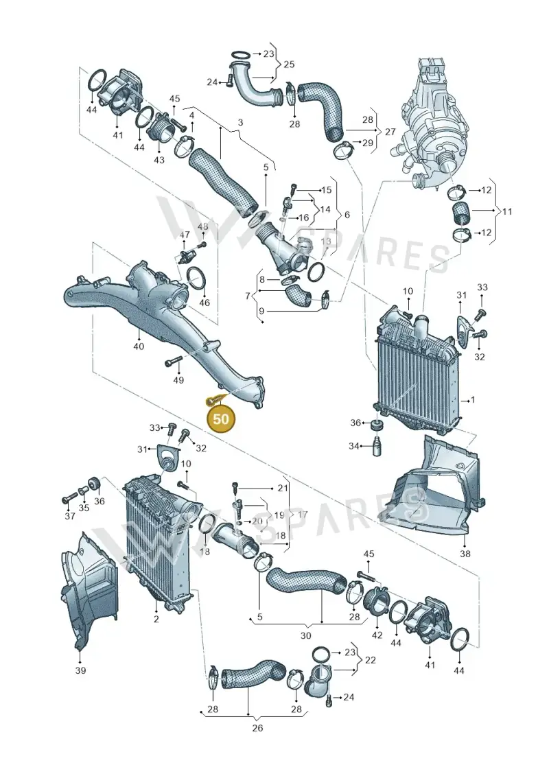 N10562202 — Audi Q8 Quattro 3,0 (2018-) diagram 859145800, position 50