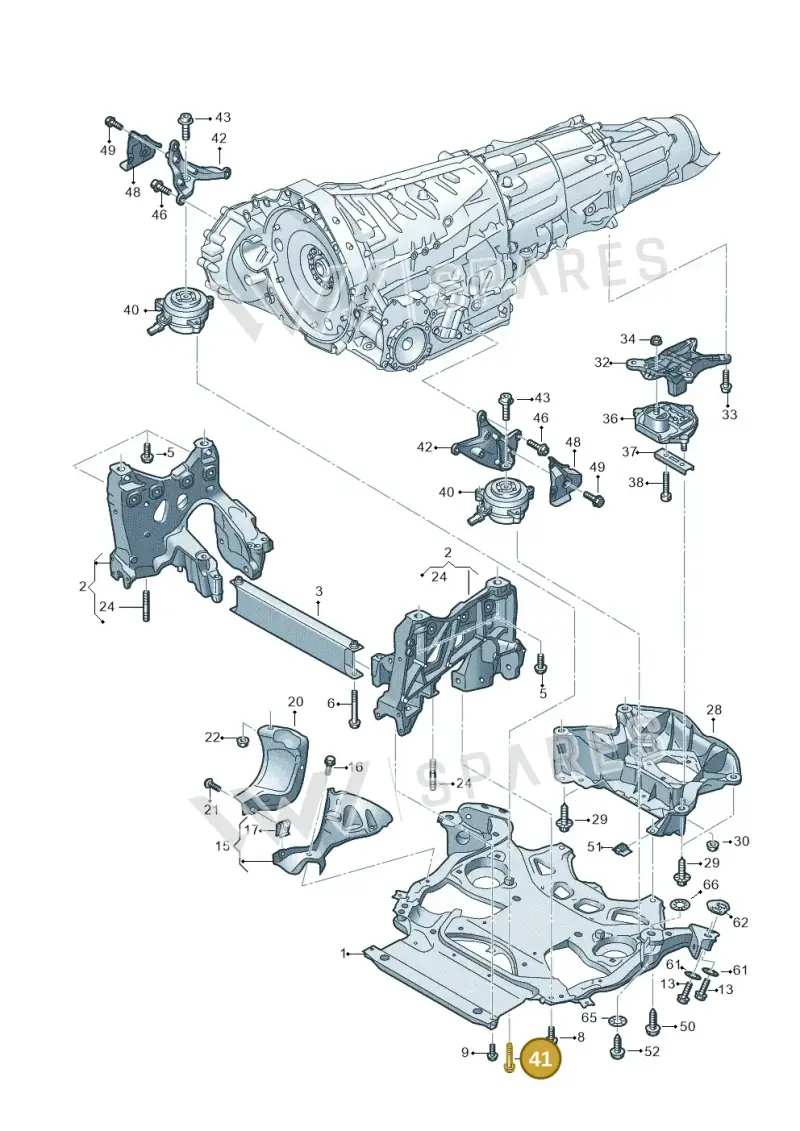 N10576702 — Audi RS6 Avant (2019-) diagram 537399000, position 41