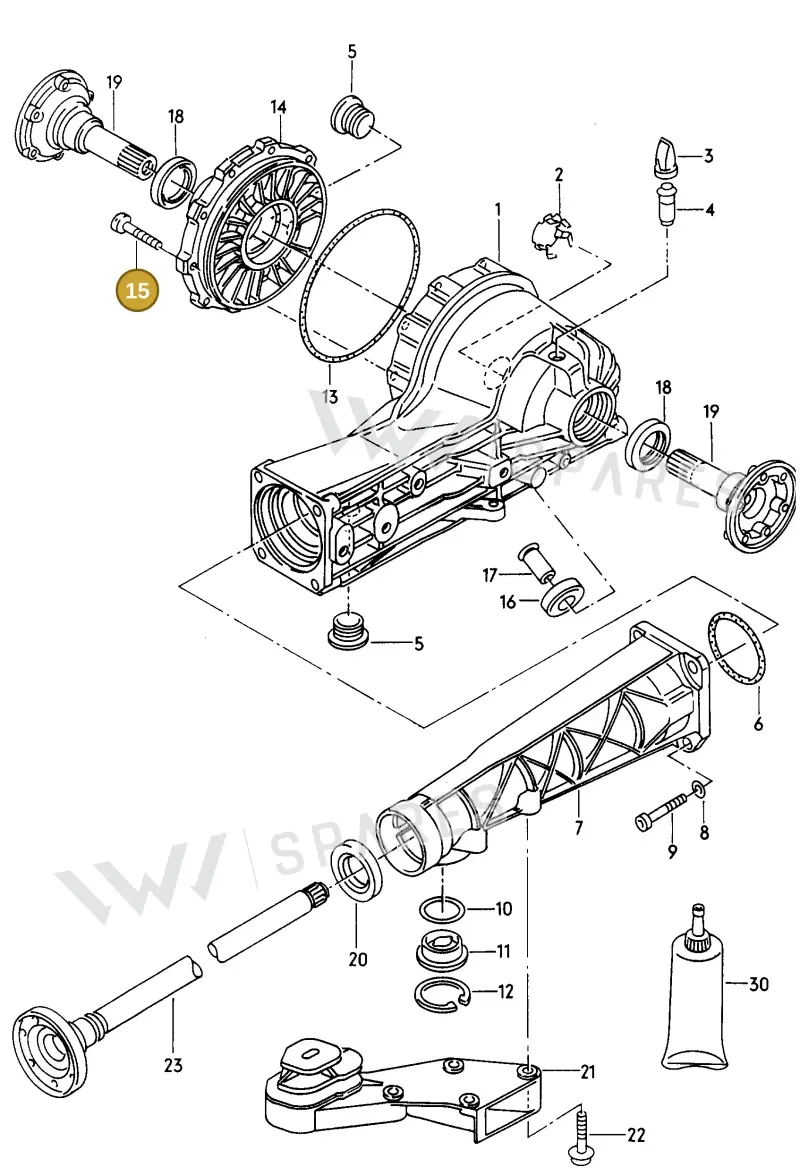 N10577001 — Audi A4/Av.qu.F8D-W-> (1997-1998) diagram 157525200, position 15