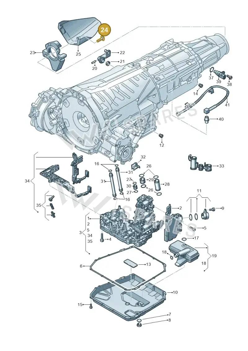 N10578904 — Audi RS4 Av. qu. 4.2 (2012-2015) diagram 647325800, position 24