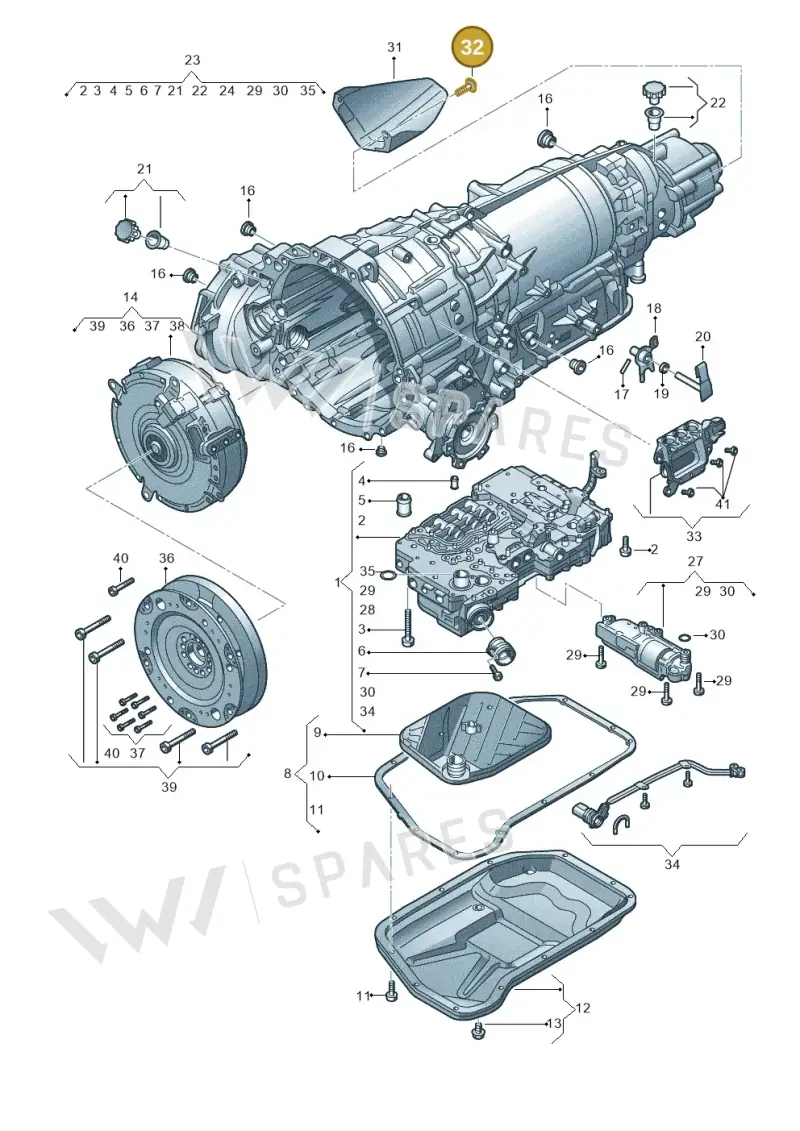 N10578904 — Audi A8L qu. 3.0 TDI (2013-2018) diagram 647325840, position 32