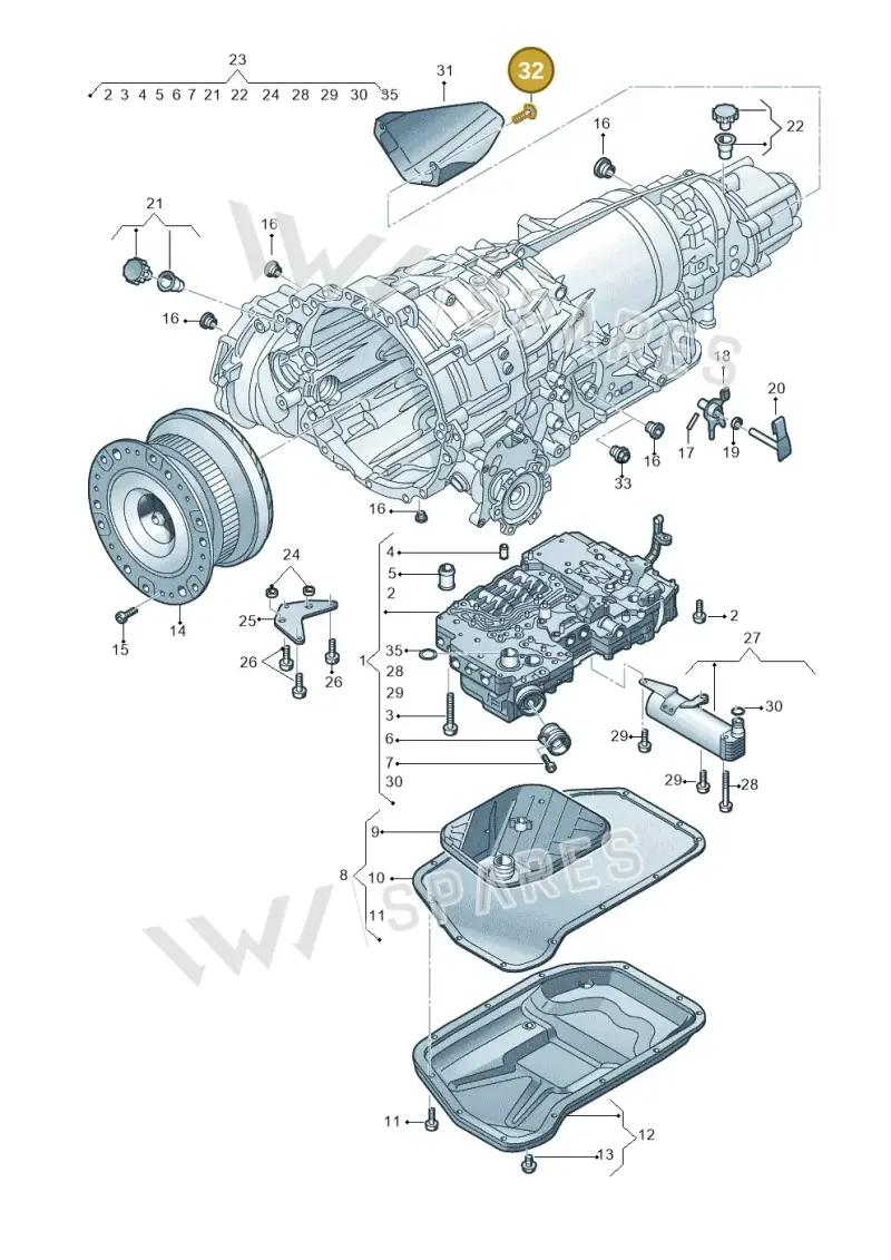 N10578904 — Audi A7 Sportback (2014-2018) diagram 696325800, position 32