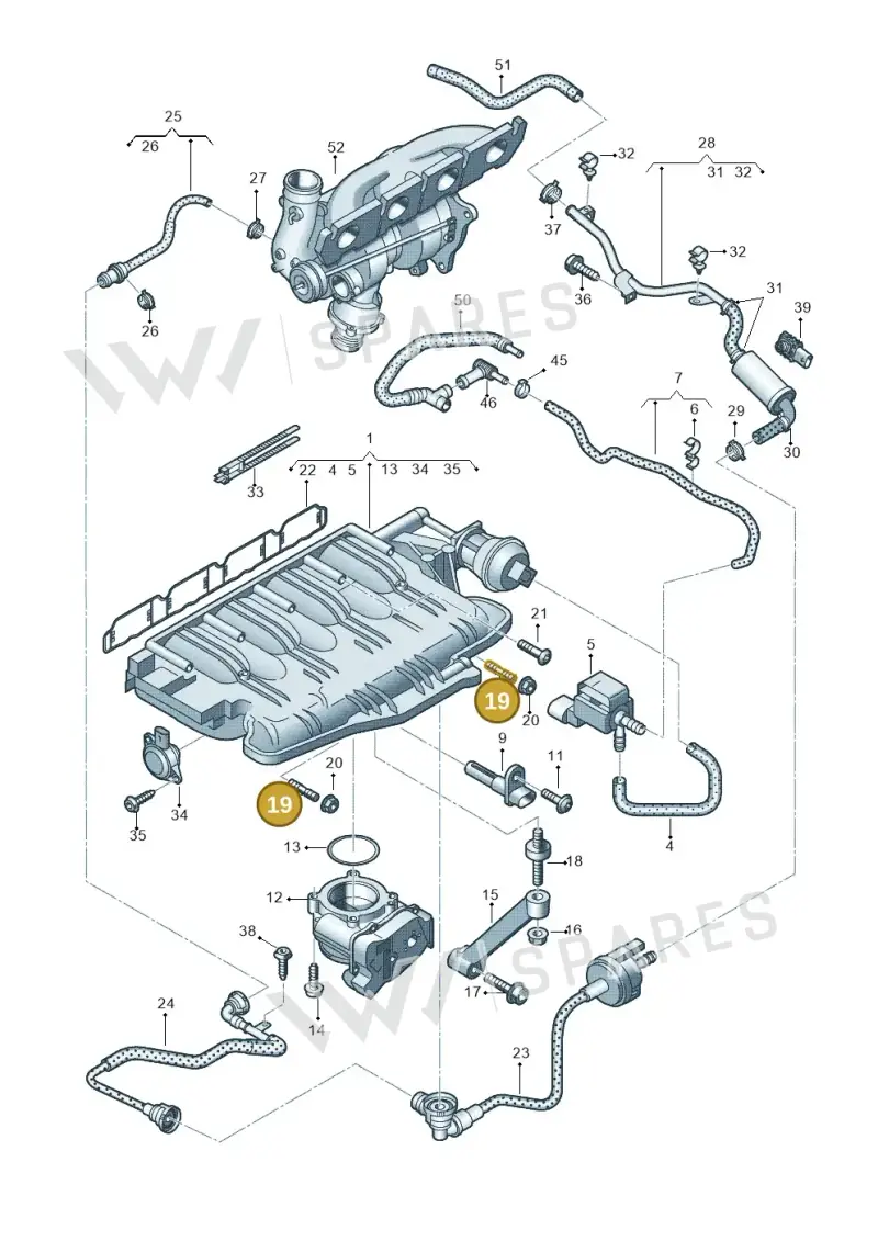 N10581602 — Audi Q5 qu. 2.0 TDI (2012-2017) diagram 647133380, position 19