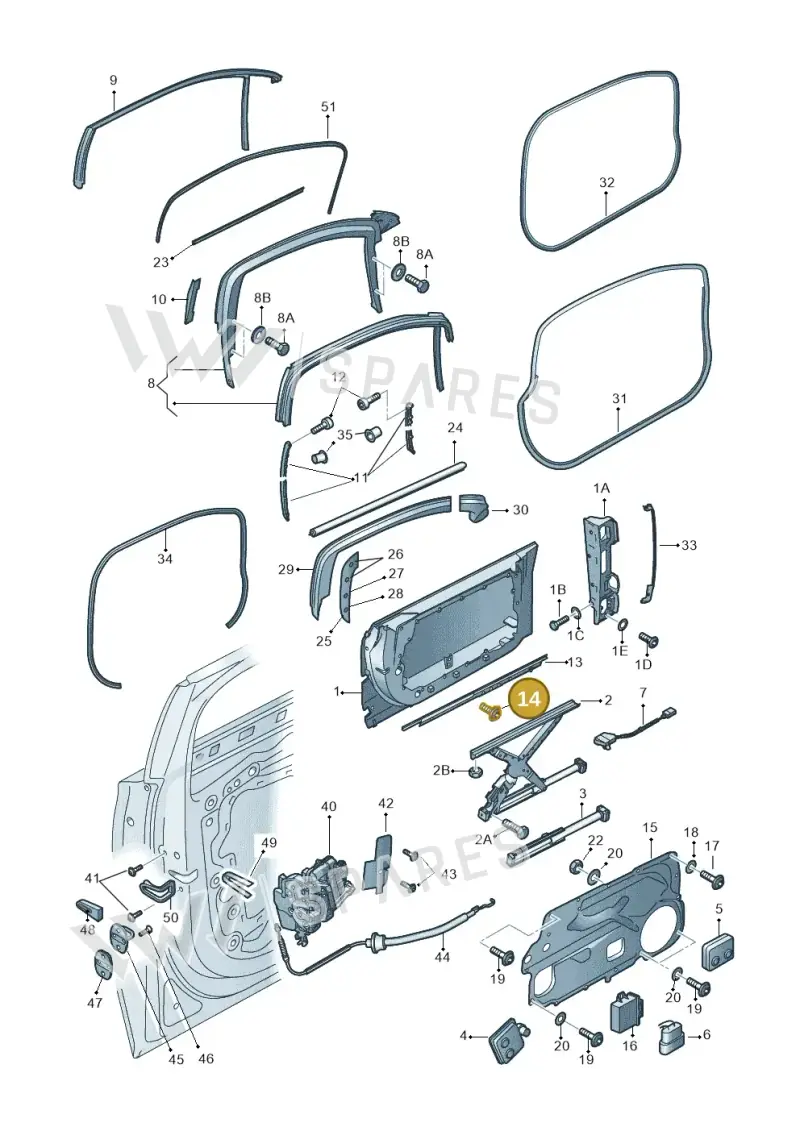 N10592201 — Audi A8L qu. 3.0 TDI (2013-2018) diagram 771837350, position 14