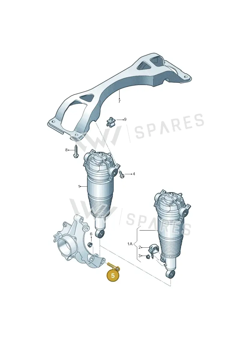 N10592402 — Audi Q7 qu. 3.0 TDI (2009-2015) diagram 274511050, position 5
