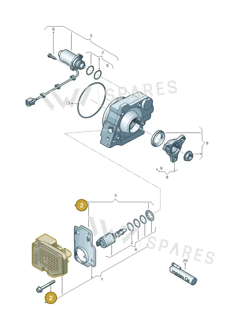 N10594801 — Audi RSQ3 qu. 2.5 (2013-2018) diagram 634525150, position 2