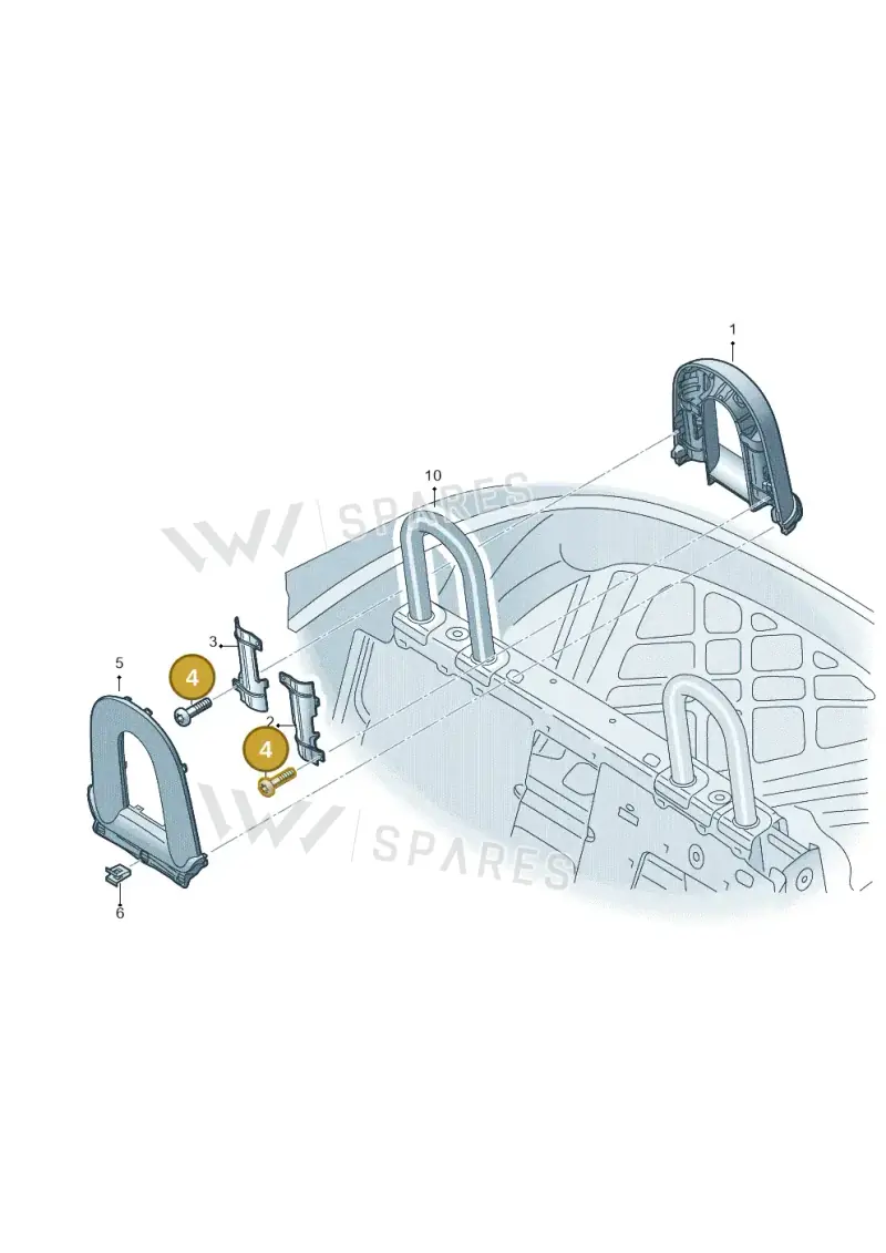 N10595002 — Audi TTS Coupe 2.0 (2010-2014) diagram 609880500, position 4