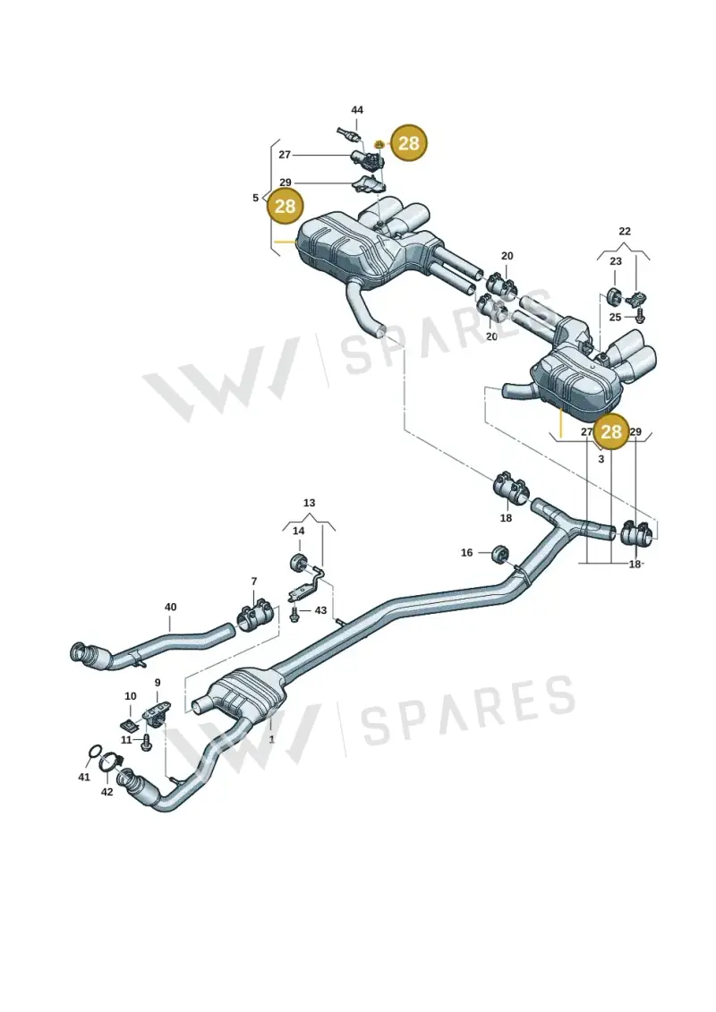 N10597201 — Audi A5 Limo 2.0 (2024-) diagram 8wk253860, position 28