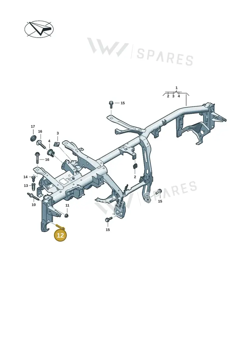 N10604402 — Audi A5 Limo 2.0 (2024-) diagram 8wk857000, position 12