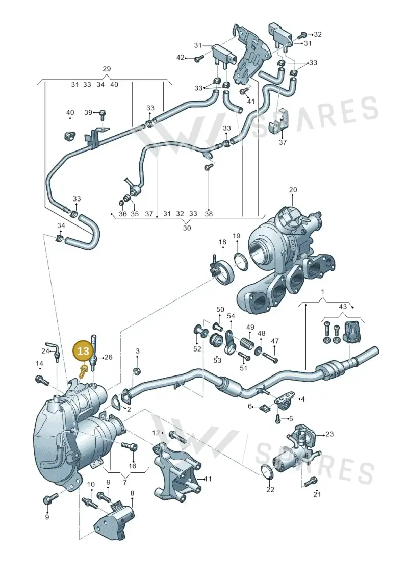 N10604403 — Audi A6 2.0 (2018-) diagram 430253610, position 13