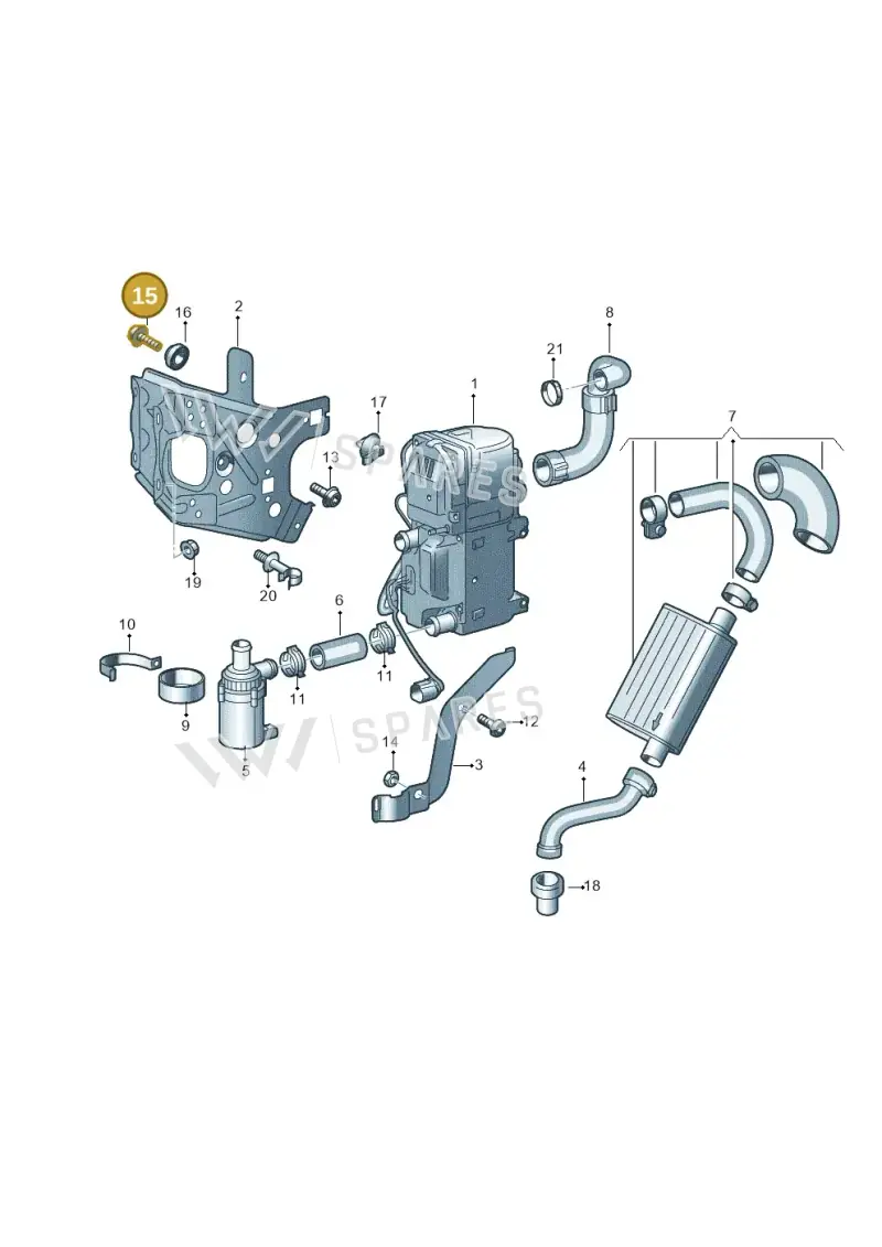 N10607601 — Audi A7 Sportback (2014-2018) diagram 788261000, position 15