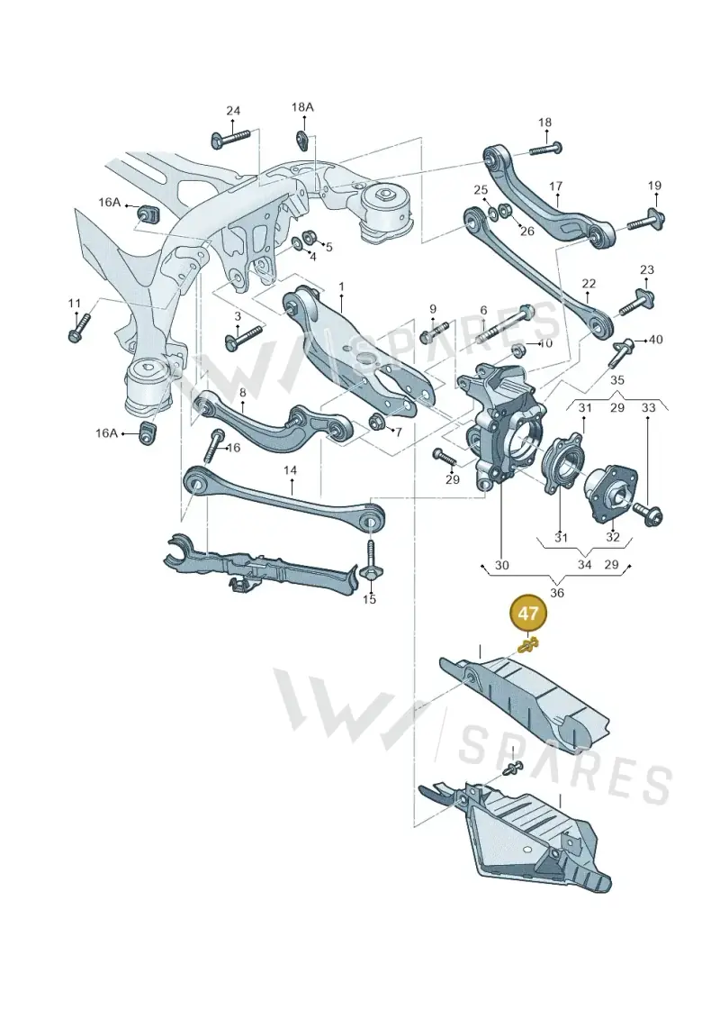 N10608501 — Audi A8L (2017-2022) diagram 838505200, position 47