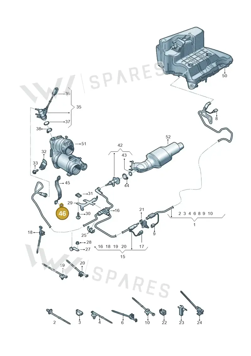 N10609206 — Audi A6 2.0 (2018-) diagram 430201520, position 46