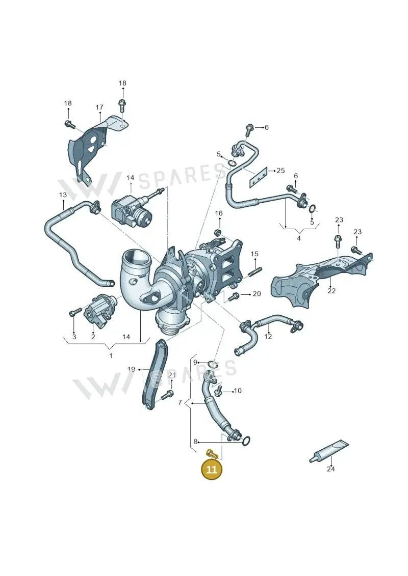 N10610902 — Audi A6 2.0 (2018-) diagram 429145250, position 11