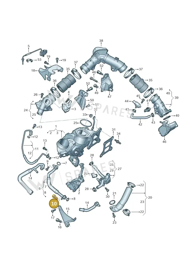 N10610902 — Audi A5 Limo 2.0 (2024-) diagram 8wk145175, position 10