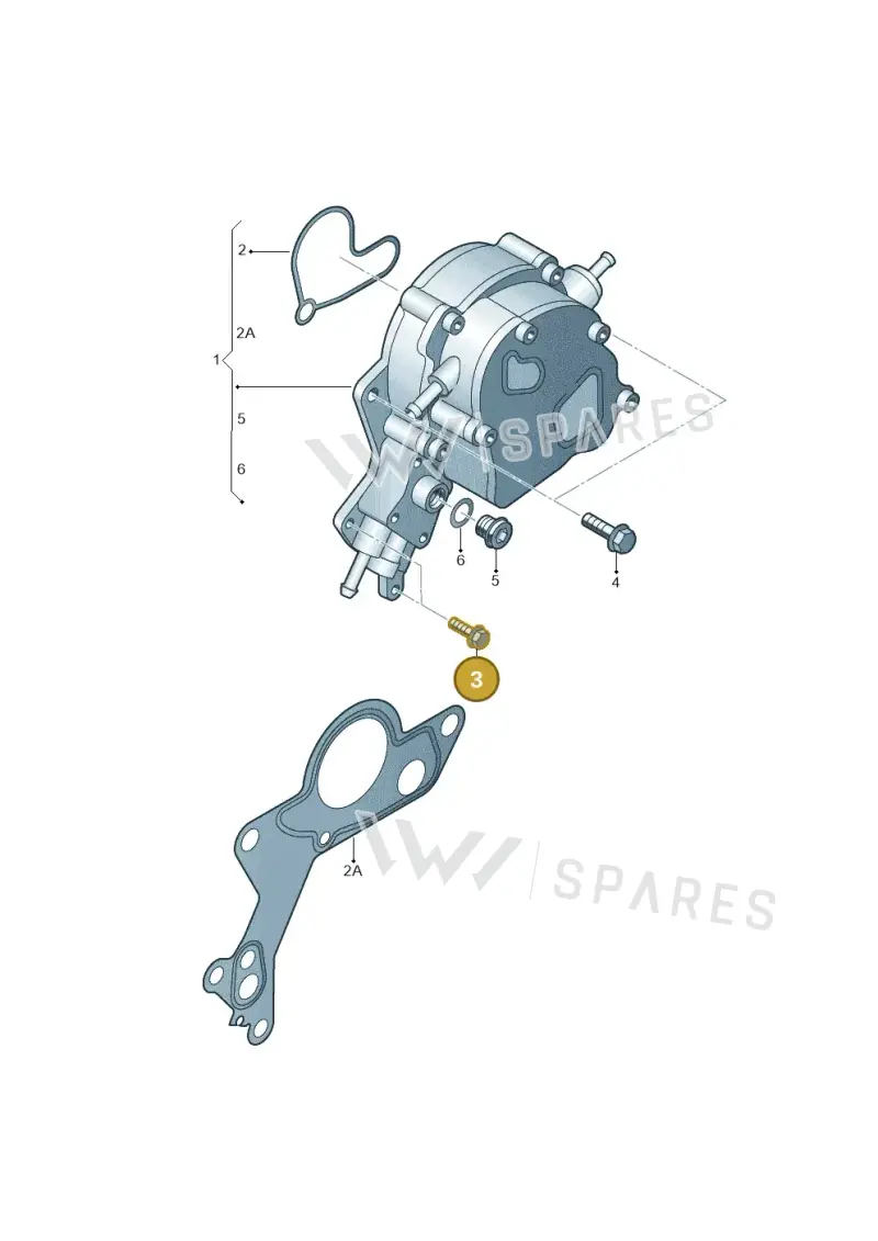 N10613601 — Audi A3 Sportback (2008-2013) diagram 274145050, position 3