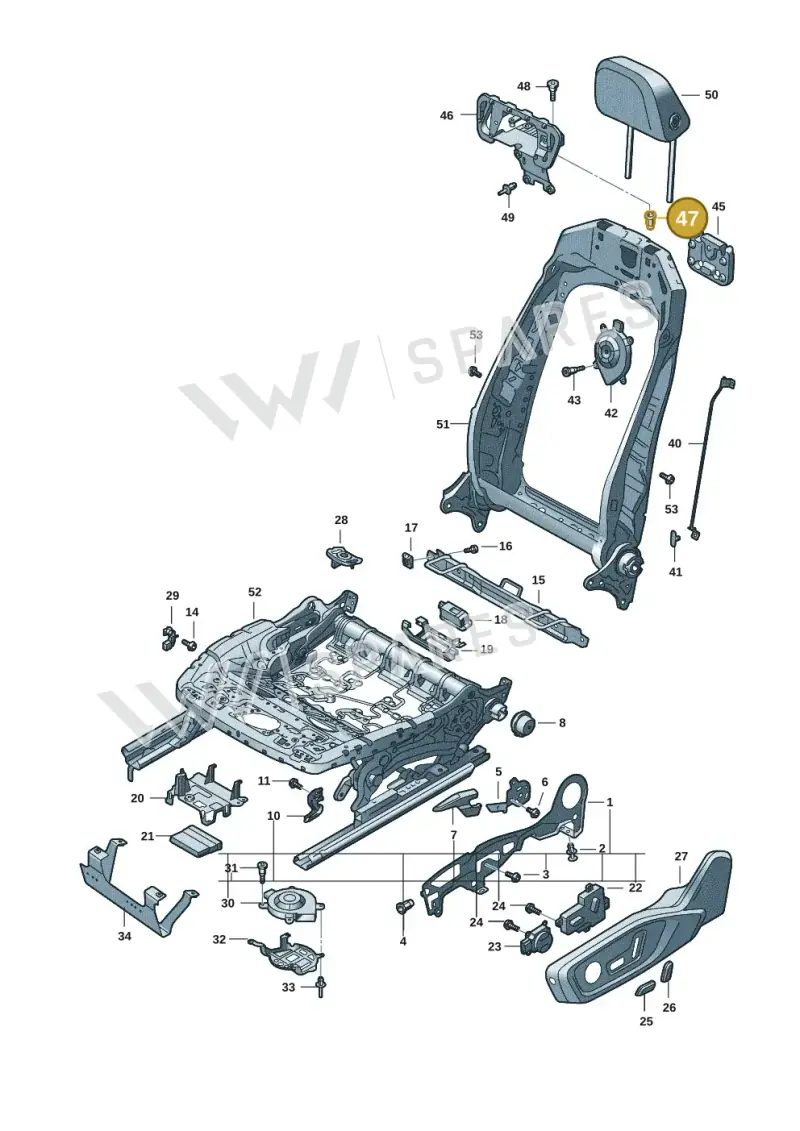 N10618501 — Audi A5 Limo 2.0 (2024-) diagram 8wk881300, position 47