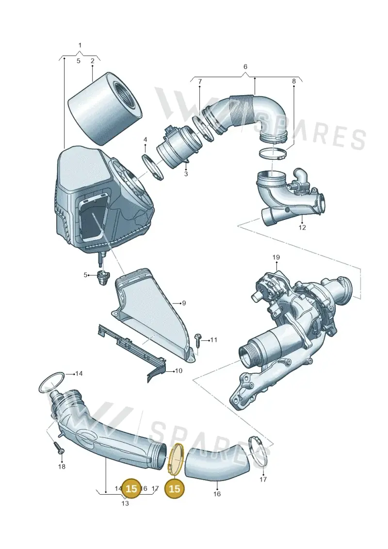 N10619901 — Audi A5 Limo 2.0 (2024-) diagram 8wk129275, position 15