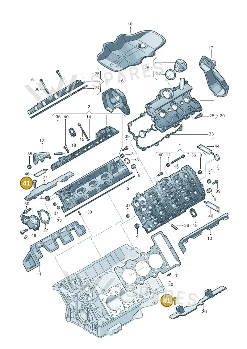 N10622503 — Audi A5 Cabrio 2.0 (2008-2012) diagram 648103230, position 41