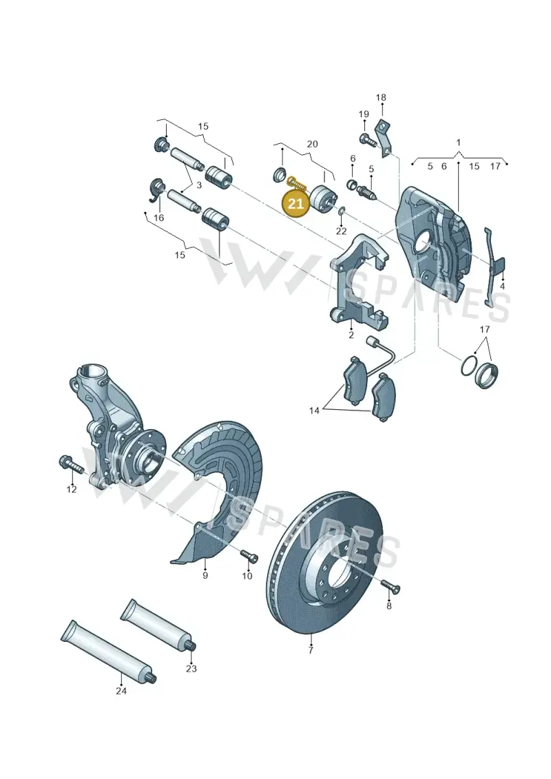 N10624701 — Audi TT Coupe/Roadster 08> (2007-) diagram 412615500, position 21
