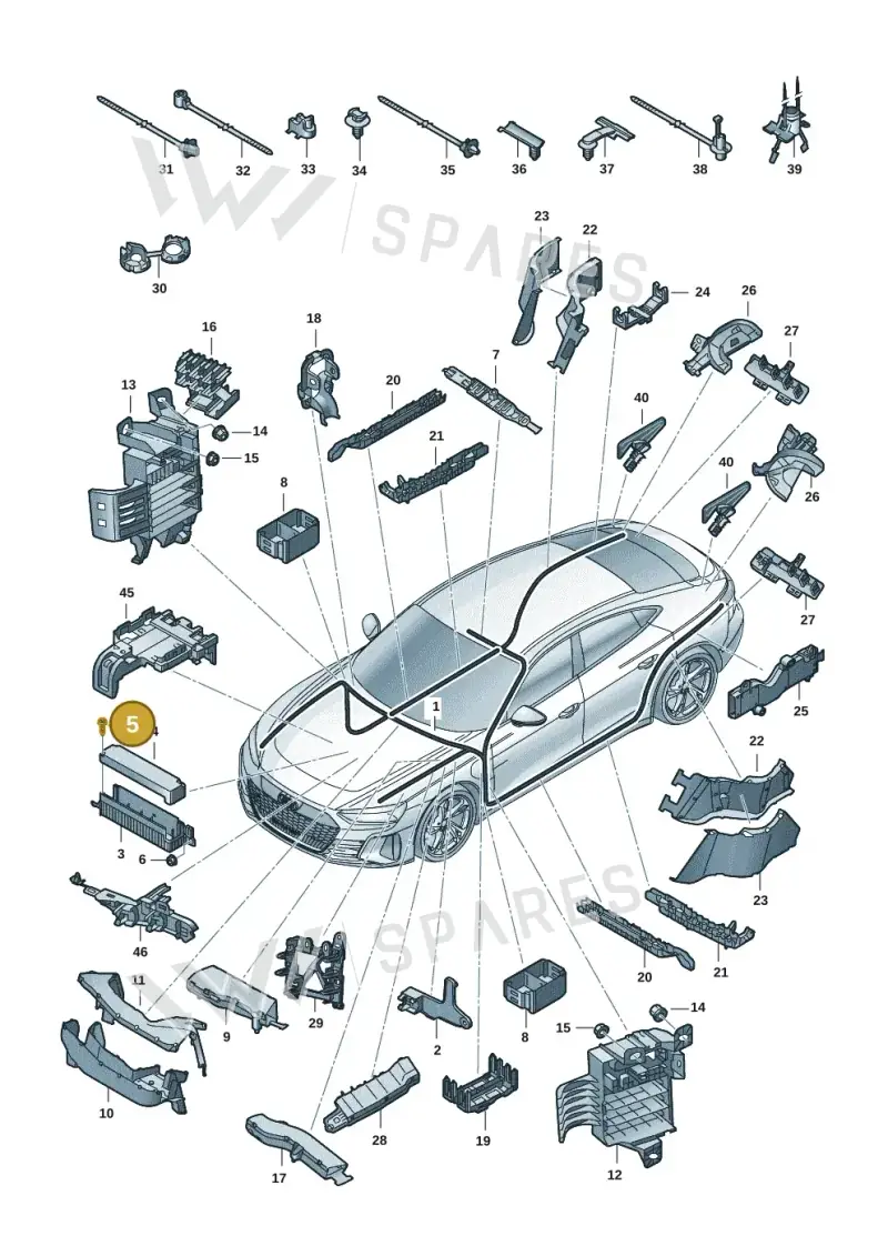 N10625802 — Audi RS e-tron GT (2020-2020) diagram 4j1971800, position 5