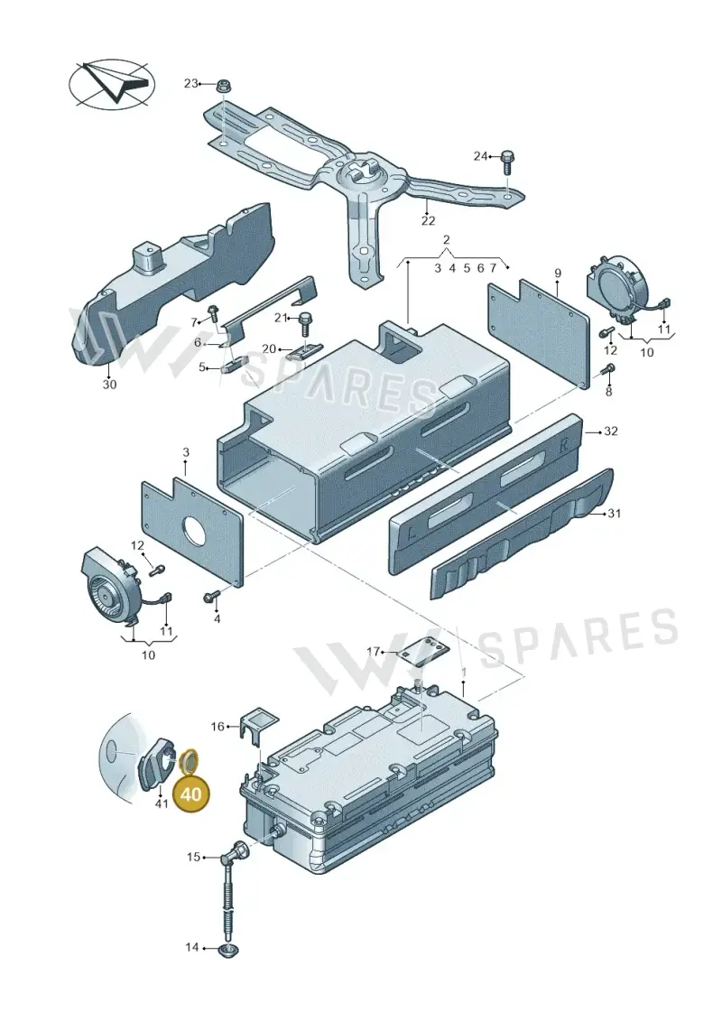 N10628101 — Audi RS6 Avant (2019-) diagram 435915050, position 40