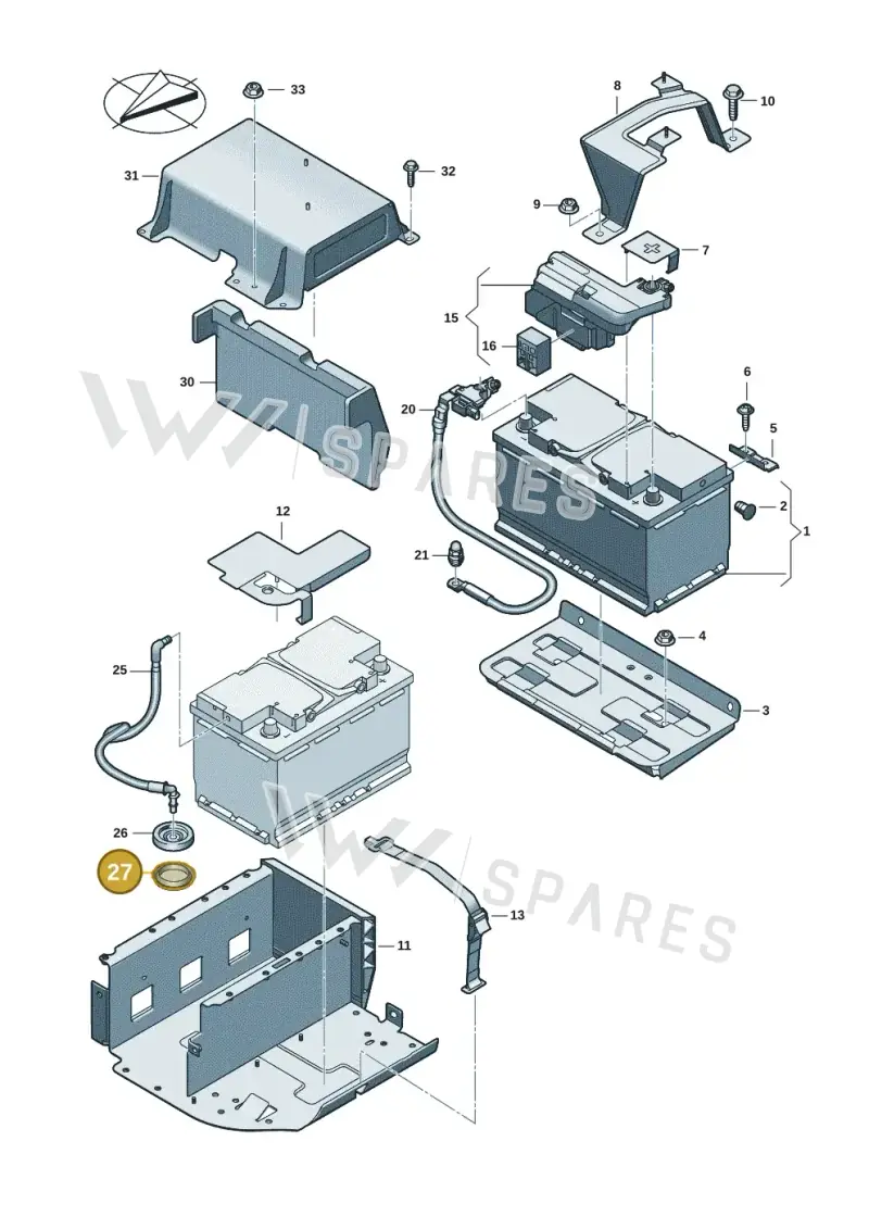 N10628101 — Audi A5 Limo 2.0 (2024-) diagram 8wh915000, position 27