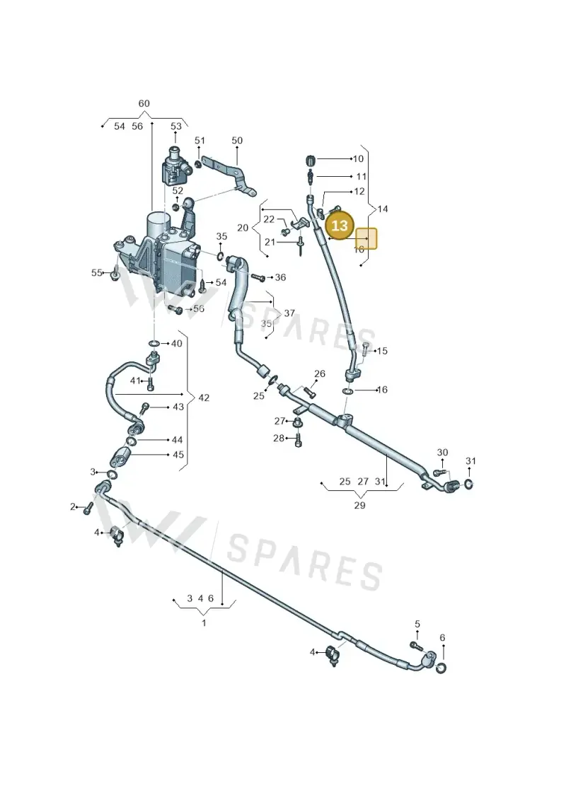 N10632004 — Audi A8L (2017-2022) diagram 838260780, position 13