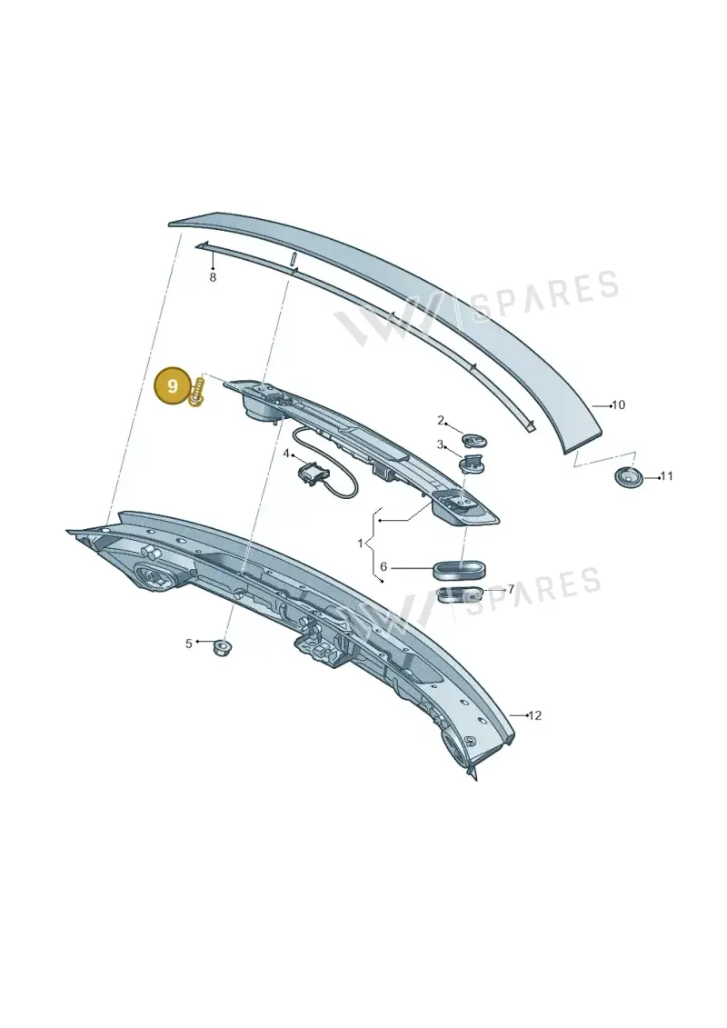 N10632105 — Audi A7 Sportback (2014-2018) diagram 765827500, position 9