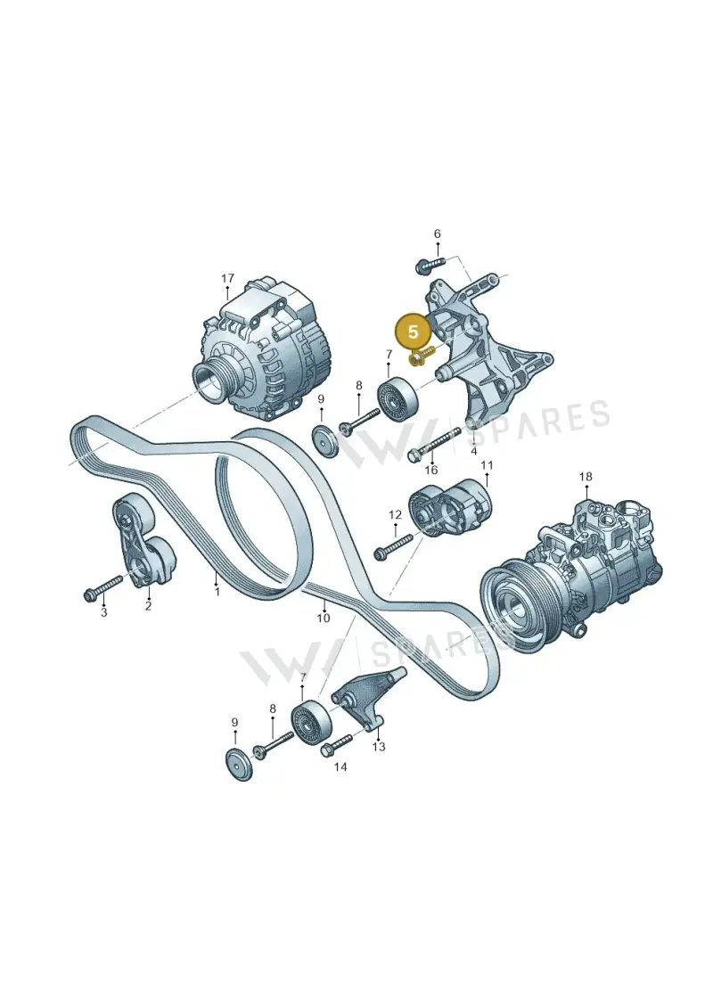 N10638901 — Audi Q8 Quattro 3,0 (2018-) diagram 429903425, position 5