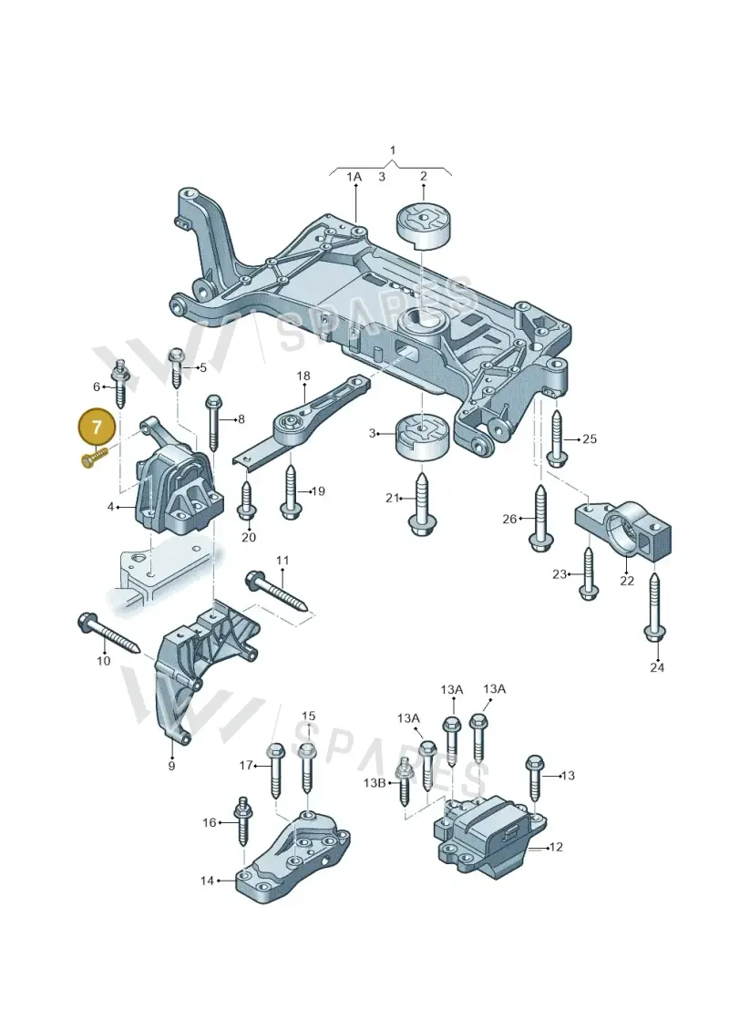 N10640801 — Audi Q3 1.4 (2016-) diagram 855199200, position 7