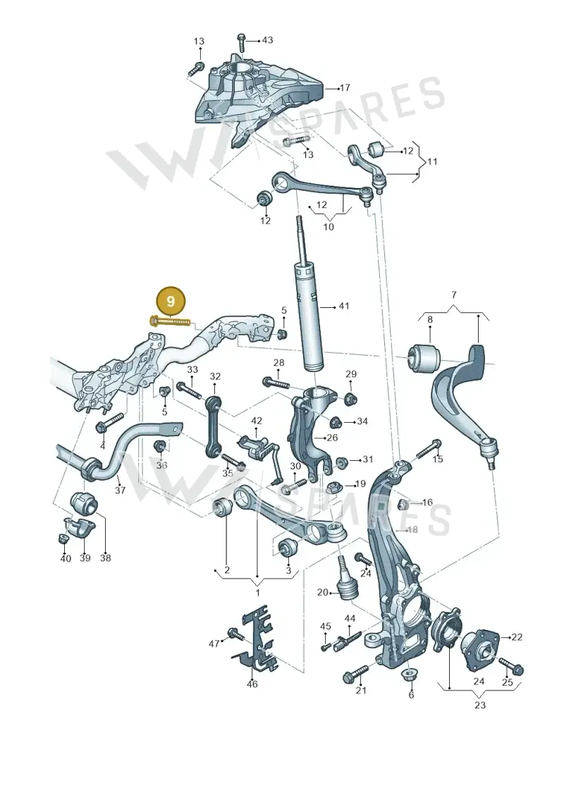 N10640901 — Audi A4 2.0 (2015-2019) diagram 849407000, position 9