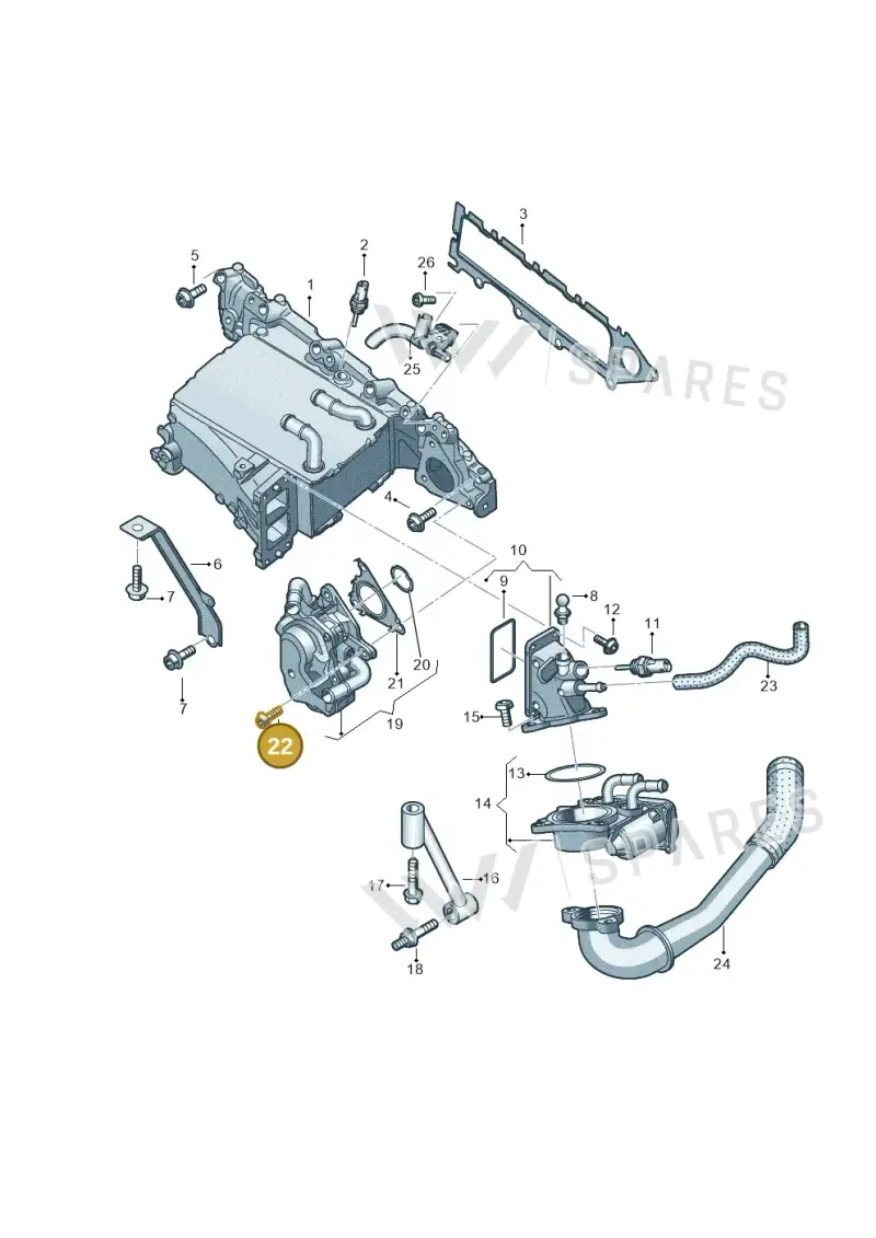 N10644401 — Audi Q3 quattro (2018-2019) diagram 884129800, position 22