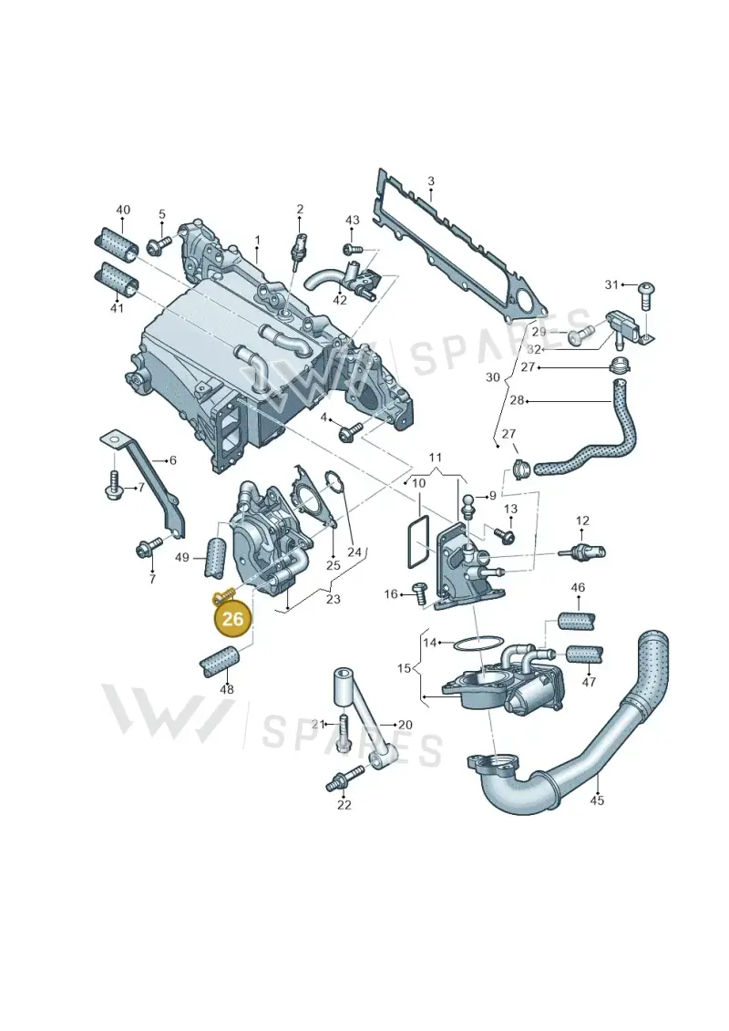 N10644403 — Audi A3 Sportback (2016-2020) diagram 745129850, position 26