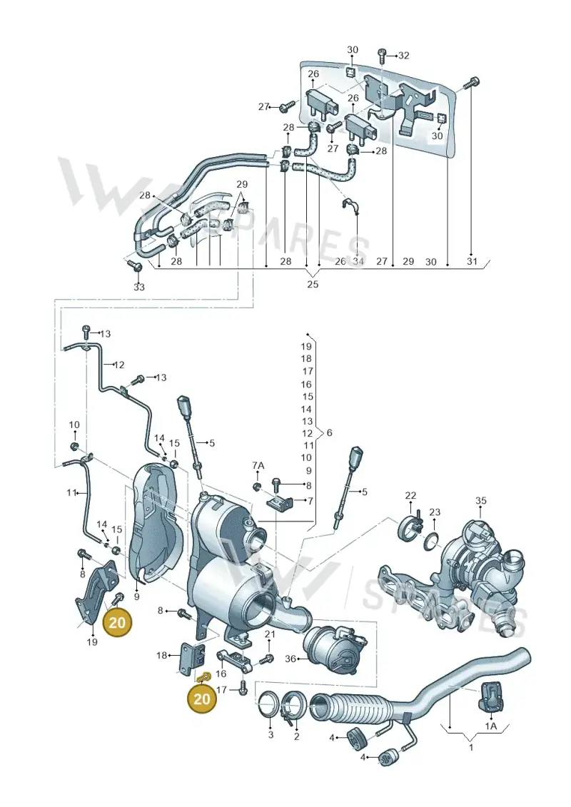 N10645302 — Audi A1 Sportback (2014-2018) diagram 773253540, position 20