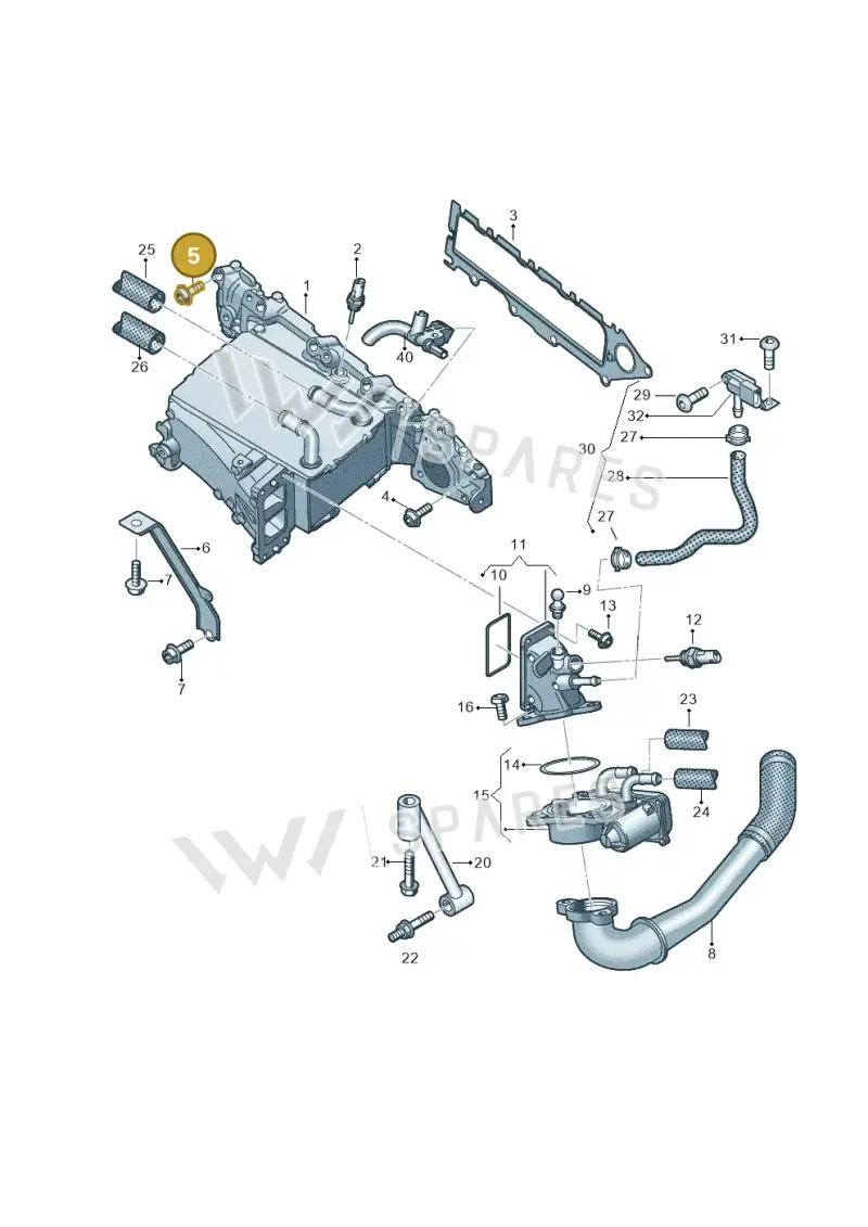 N10649401 — Audi A6 2.0 (2018-) diagram 430129550, position 5