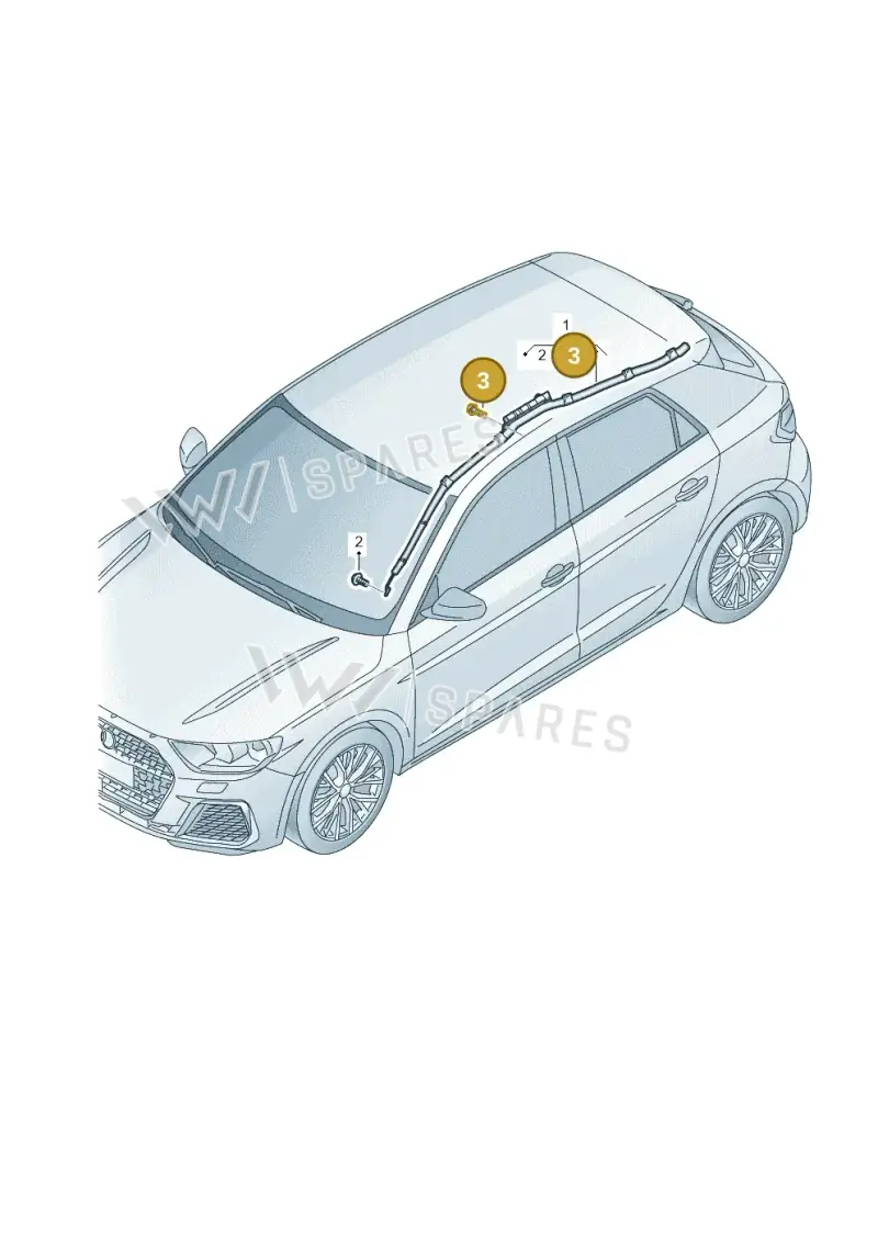 N10651801 — Audi A1 sportback 1.0 (2018-) diagram 592880300, position 3