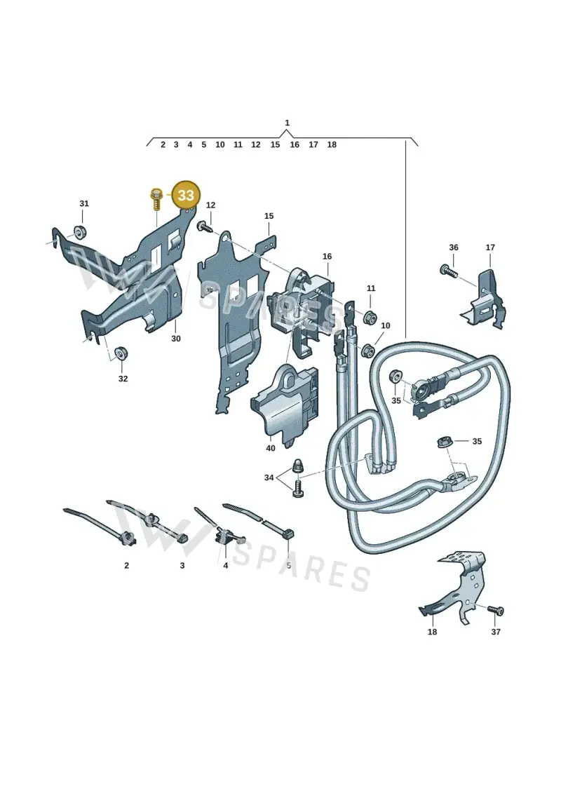 N10653201 — Audi A5 Limo 2.0 (2024-) diagram 8wk972080, position 33