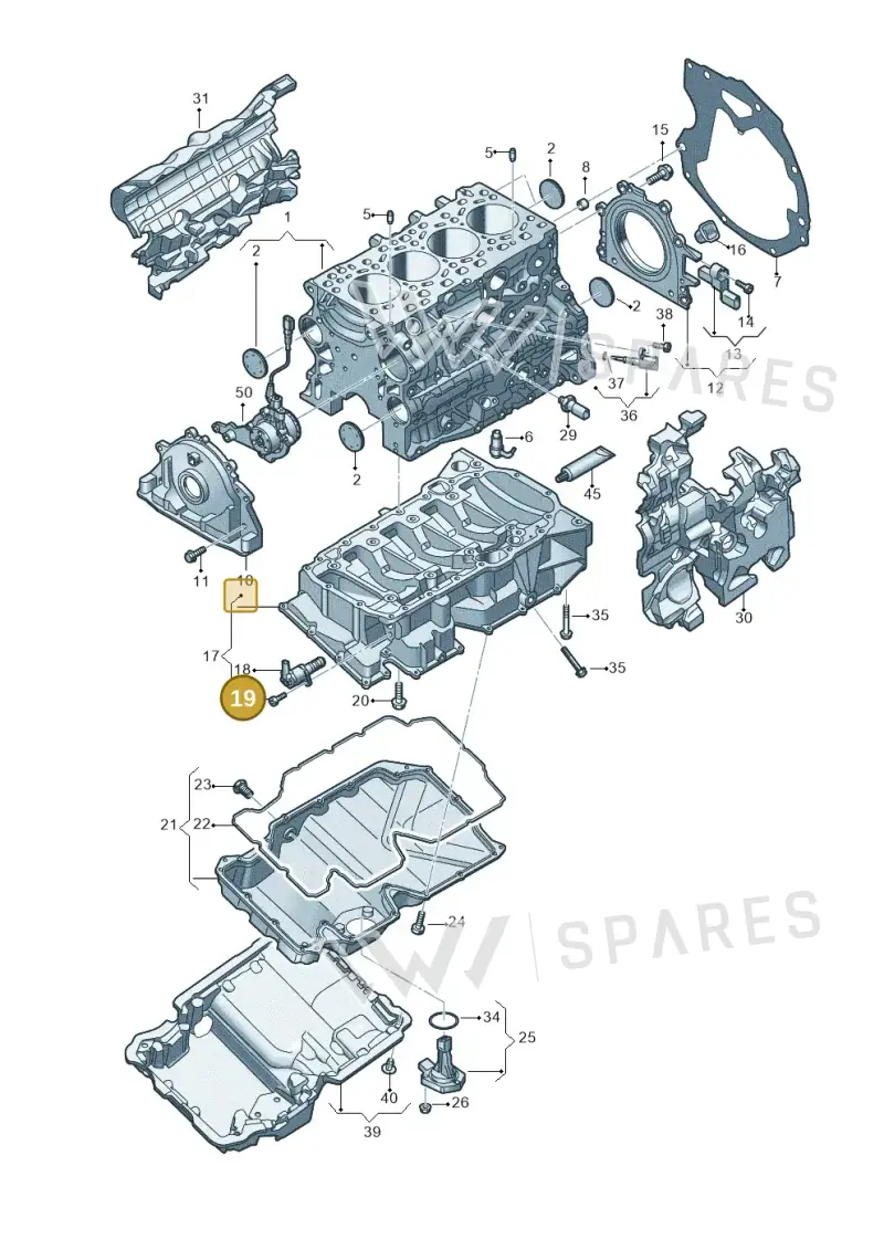N10653601 — Audi A5 Limo 2.0 (2024-) diagram 8wh103550, position 19