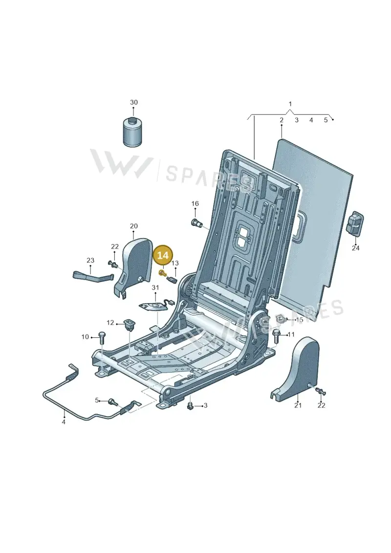 N10653801 — Audi RSQ3 Sportback (2019-2024) diagram 597885300, position 14