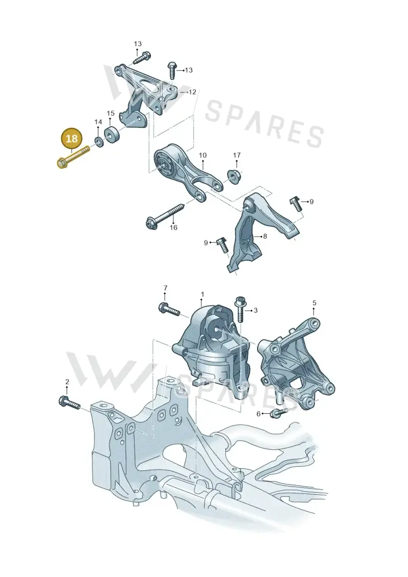 N10655802 — Audi RS Q8 Quattro (2019-) diagram 595199800, position 18