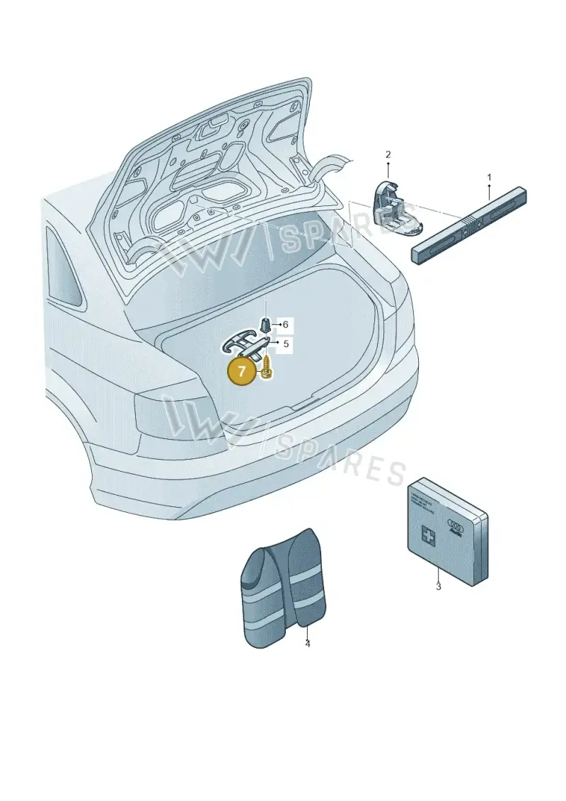 N10656902 — Audi RS3 Limousine (2017-2020) diagram 745860050, position 7