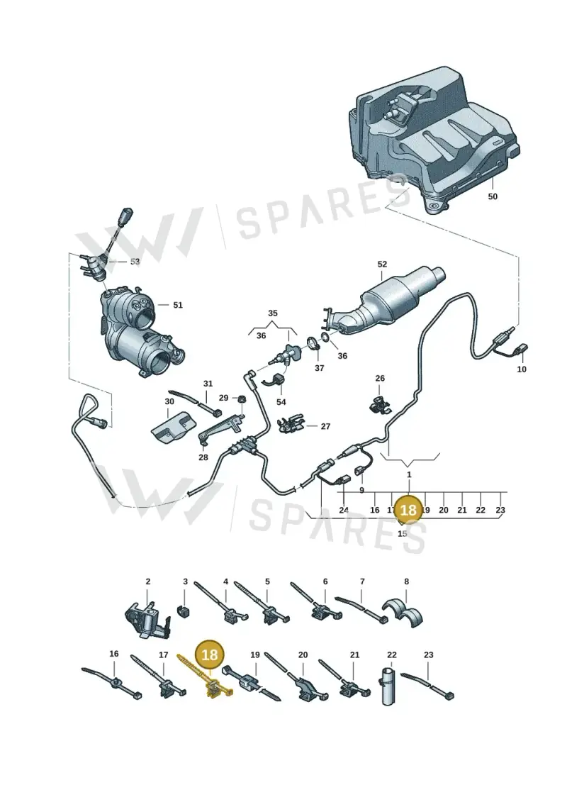 N10659601 — Audi A5 Limo 2.0 (2024-) diagram 8wh201500, position 18