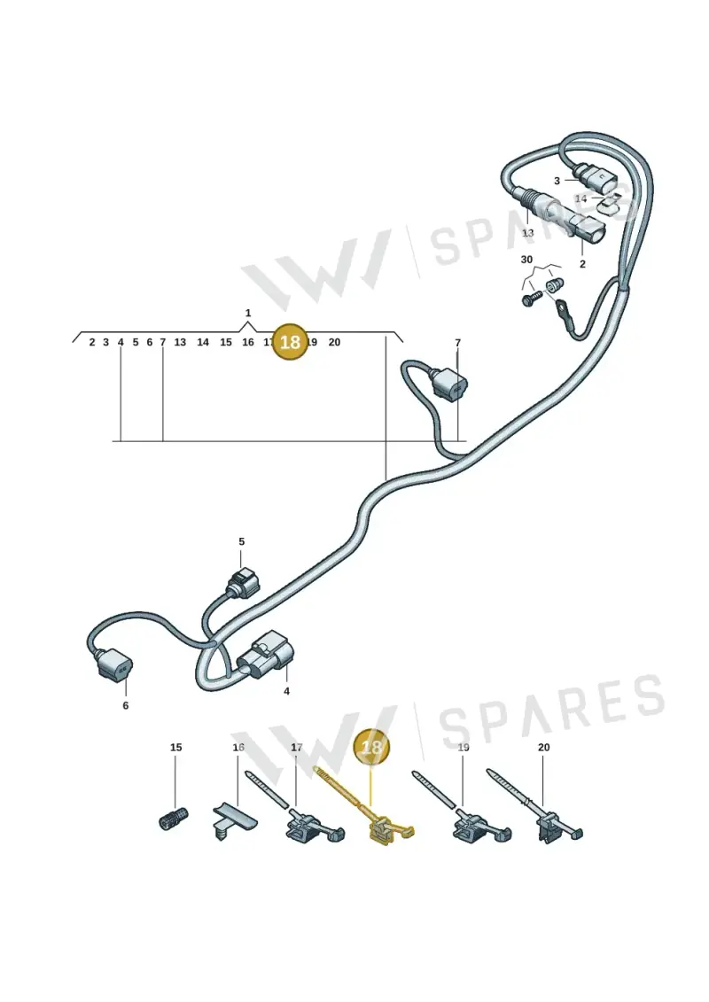 N10659801 — Audi A5 Limo 2.0 (2024-) diagram 8wk972750, position 18