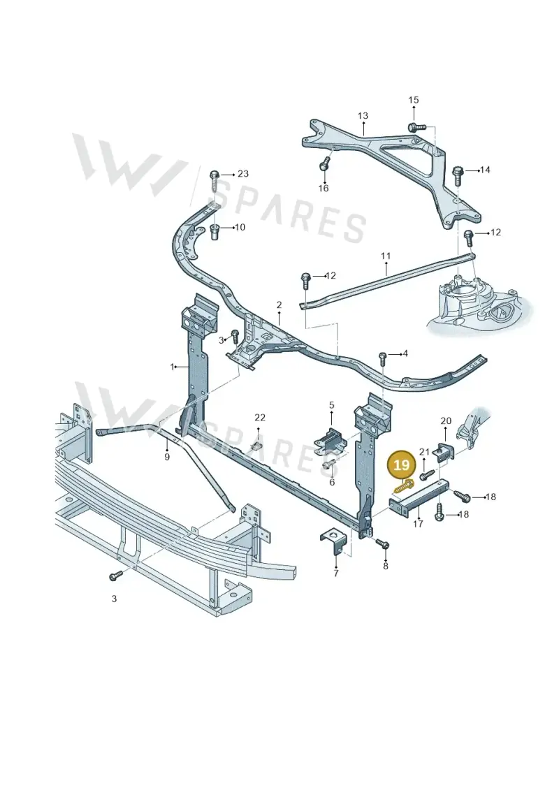 N10664502 — Audi A8L (2017-2022) diagram 838805000, position 19