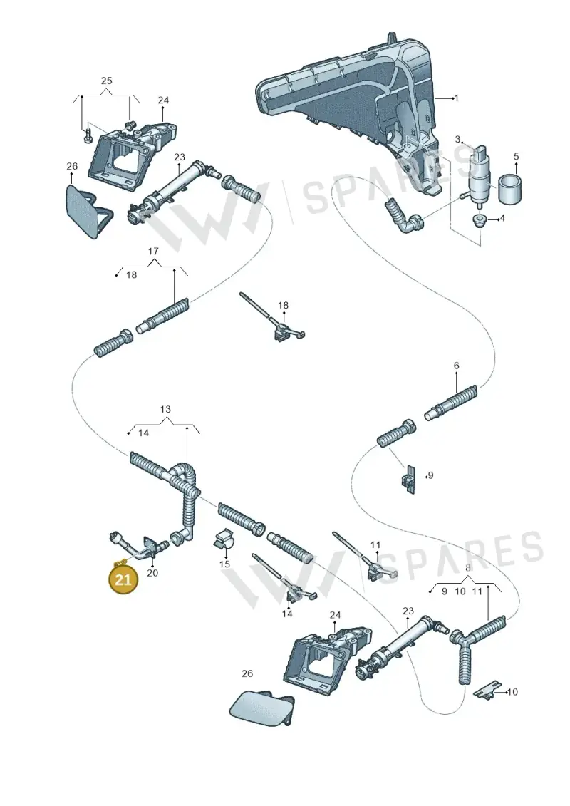 N10669502 — Audi RS Q8 Quattro (2019-) diagram 429955040, position 21
