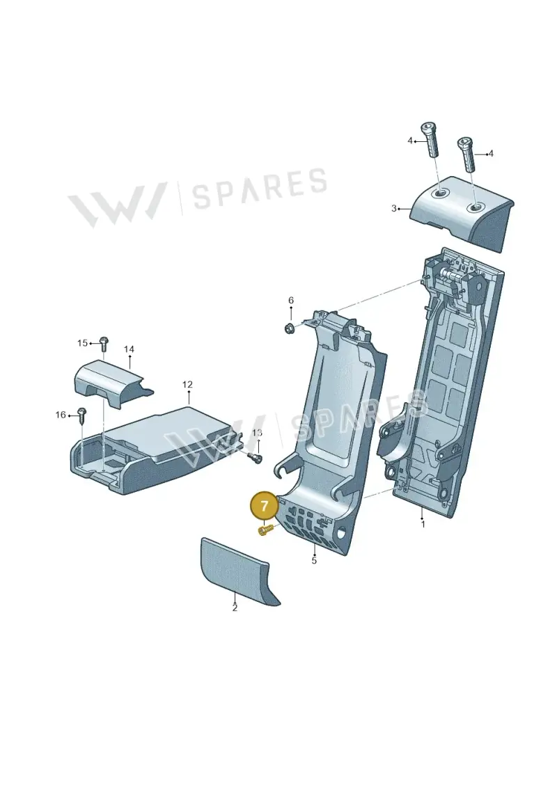N10669502 — Audi RS6 Avant (2019-) diagram 537885075, position 7